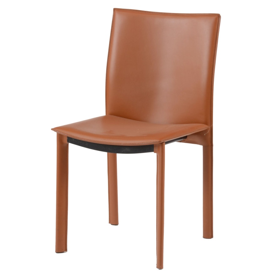 Modern Style Russet Side Chair