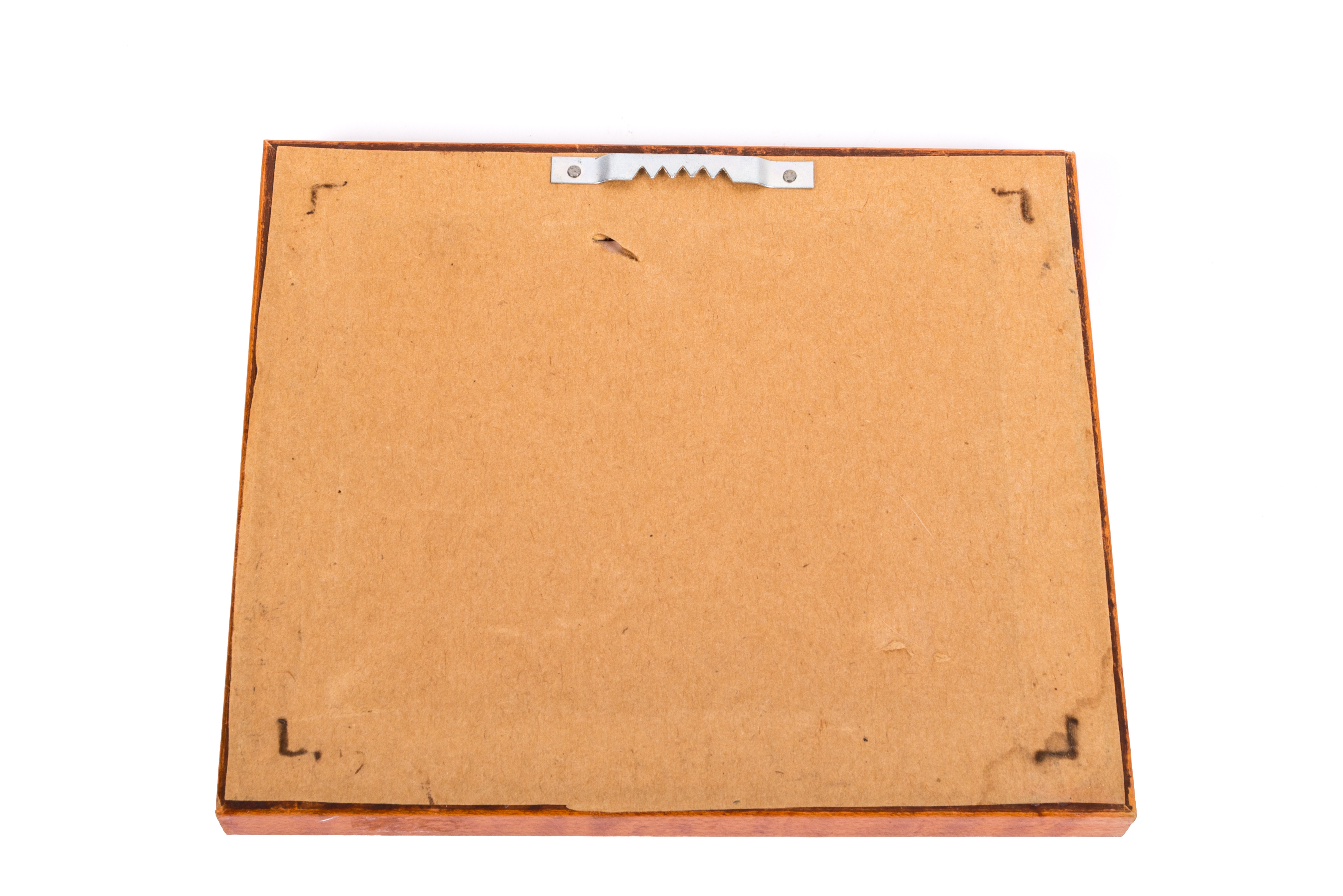 M. H. Jacobs Miniature Watercolor Painting of Barn