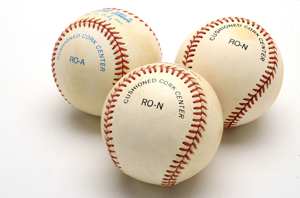 Three Vintage Official Major League Baseballs