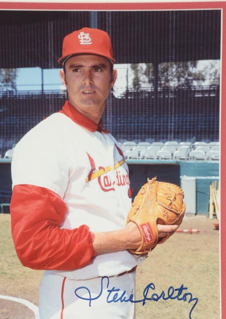 Brock, Carlton and Musial Signed Display   JSA COA