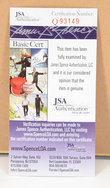 Brock, Carlton and Musial Signed Display   JSA COA