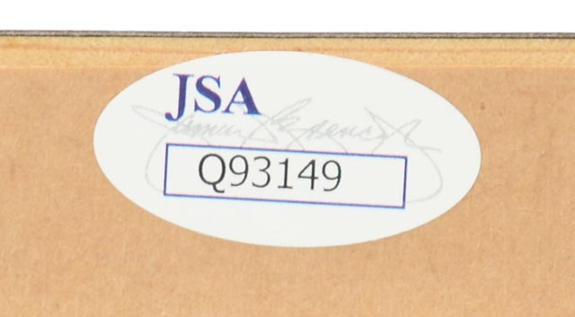 Brock, Carlton and Musial Signed Display   JSA COA