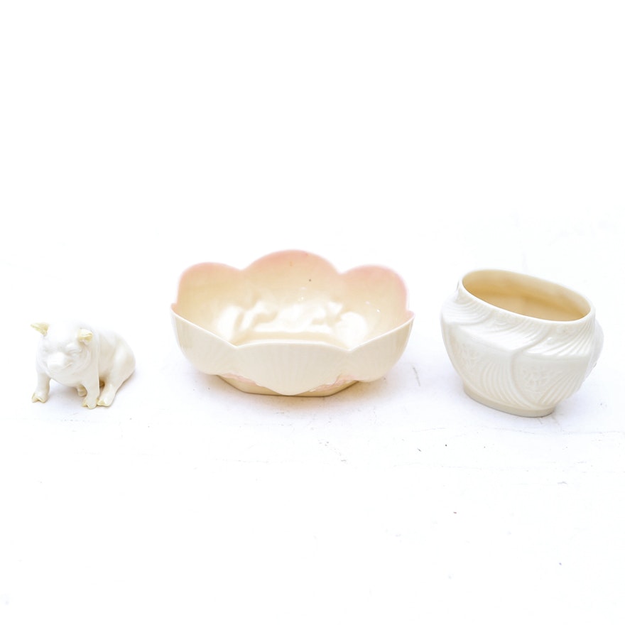 Collection of Belleek Dishes