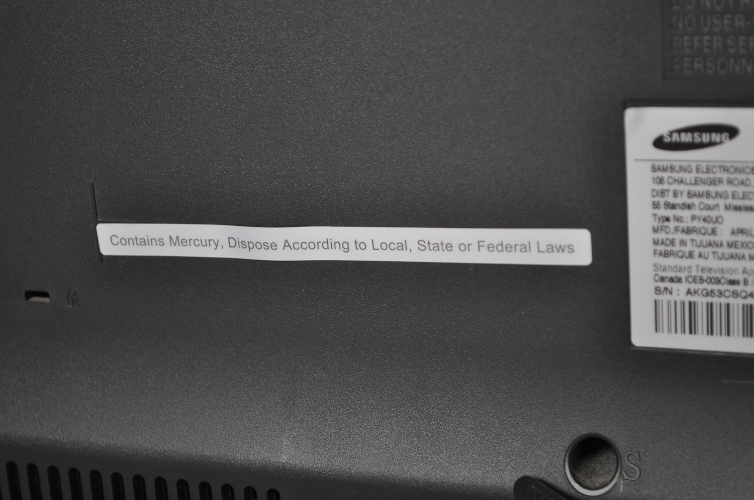 Samsung Flat Screen 47" Television