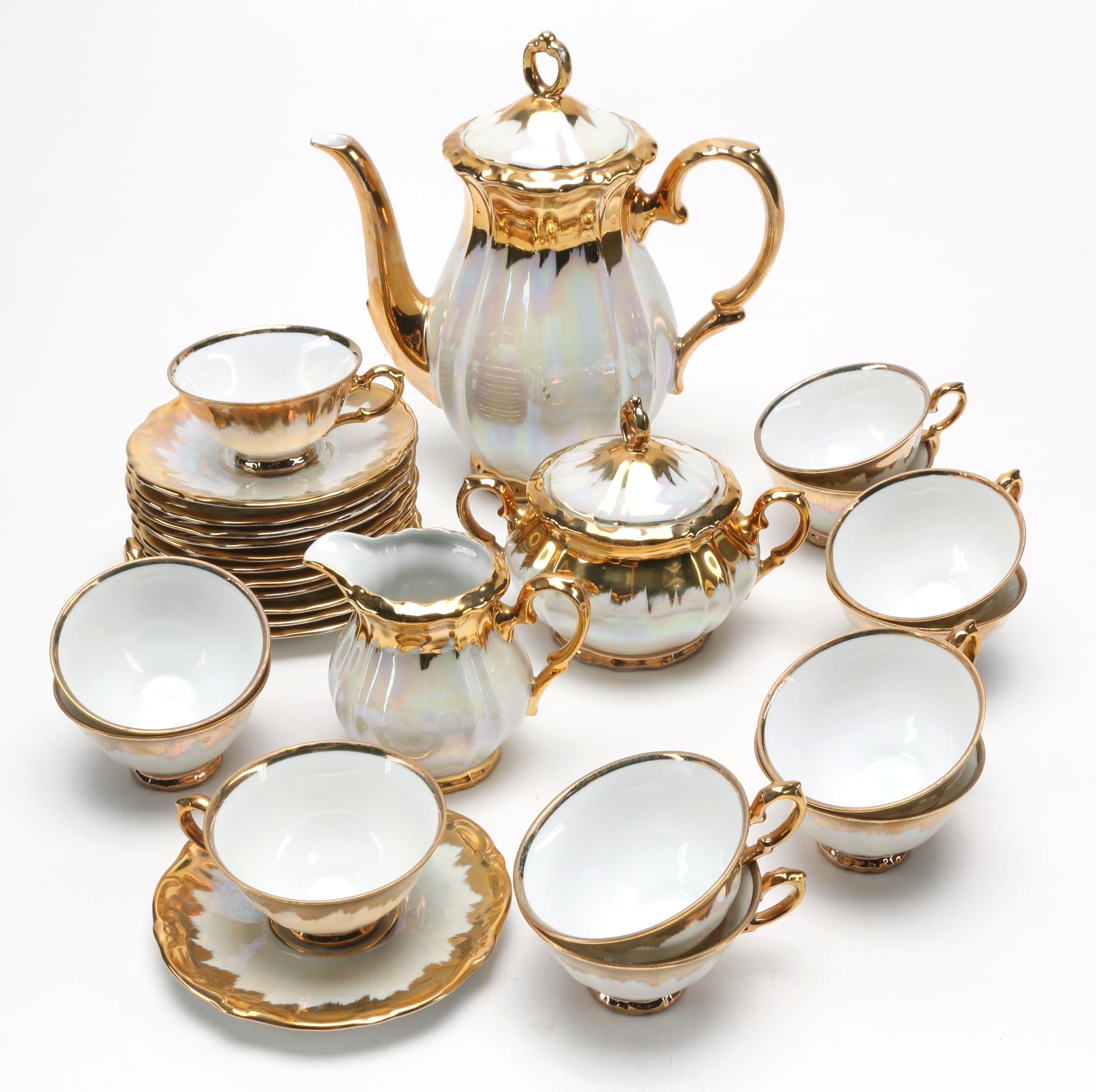 Bareuther Bavarian Luster Coffee Set