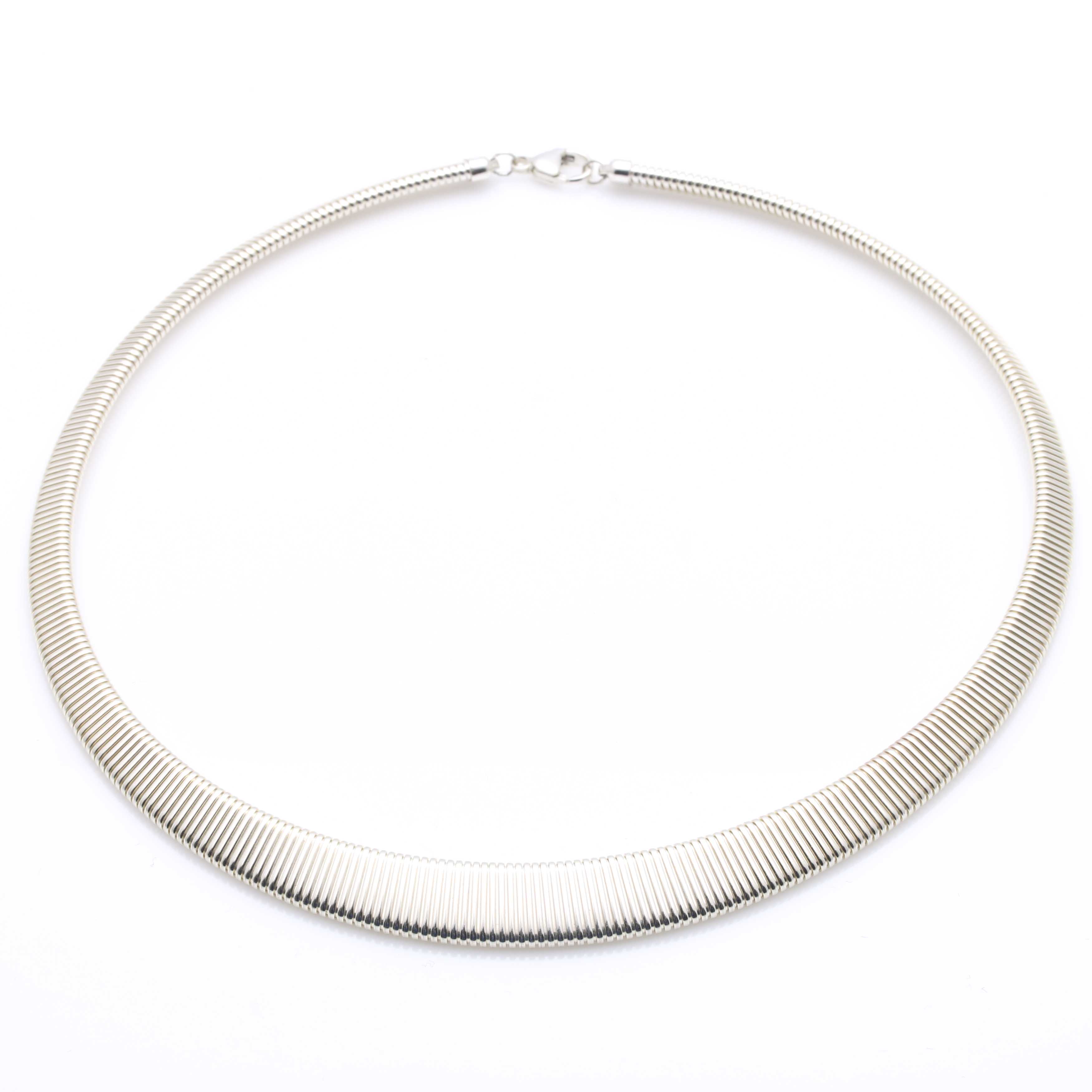 Sterling Silver Necklaces and Two-Toned Bracelet