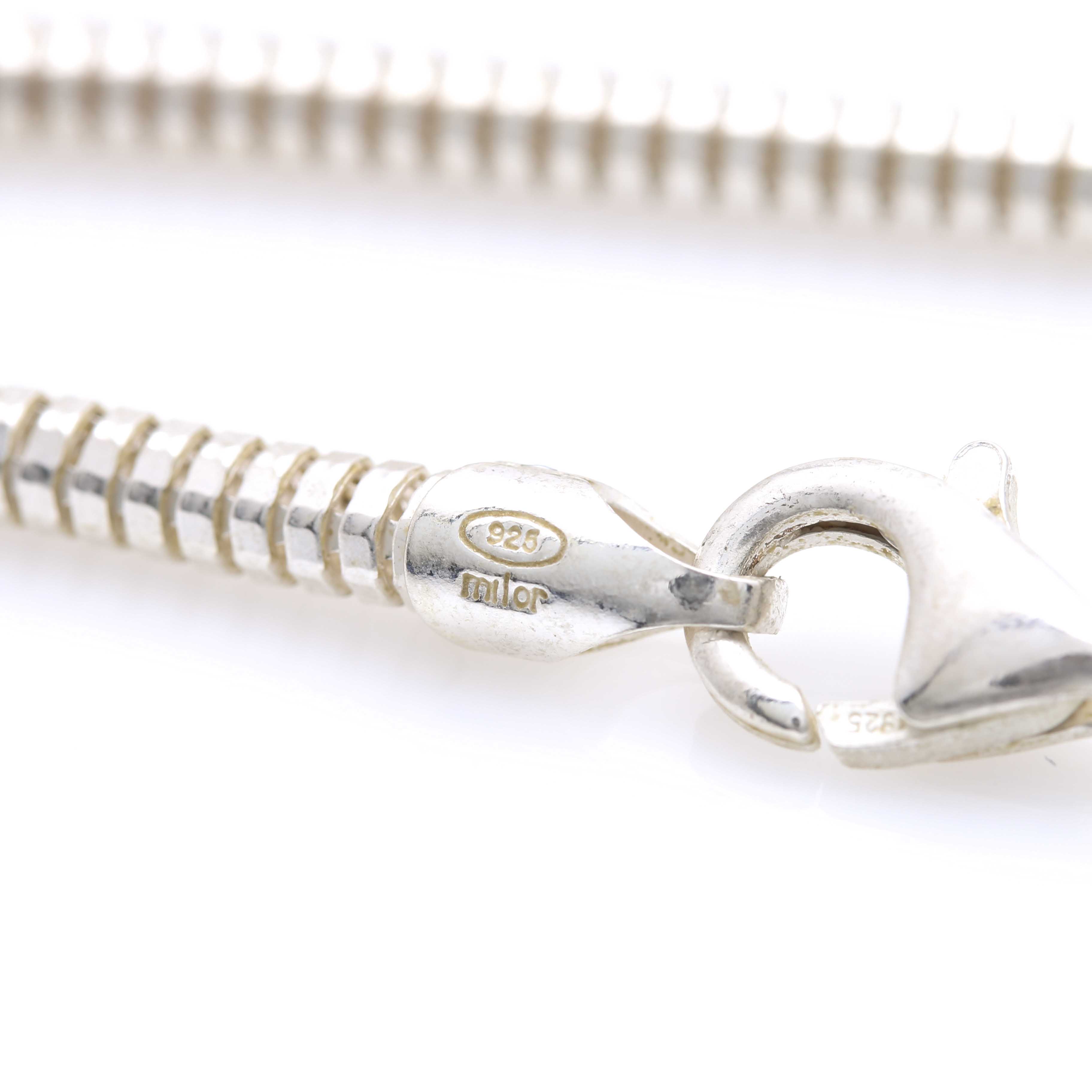 Sterling Silver Necklaces and Two-Toned Bracelet