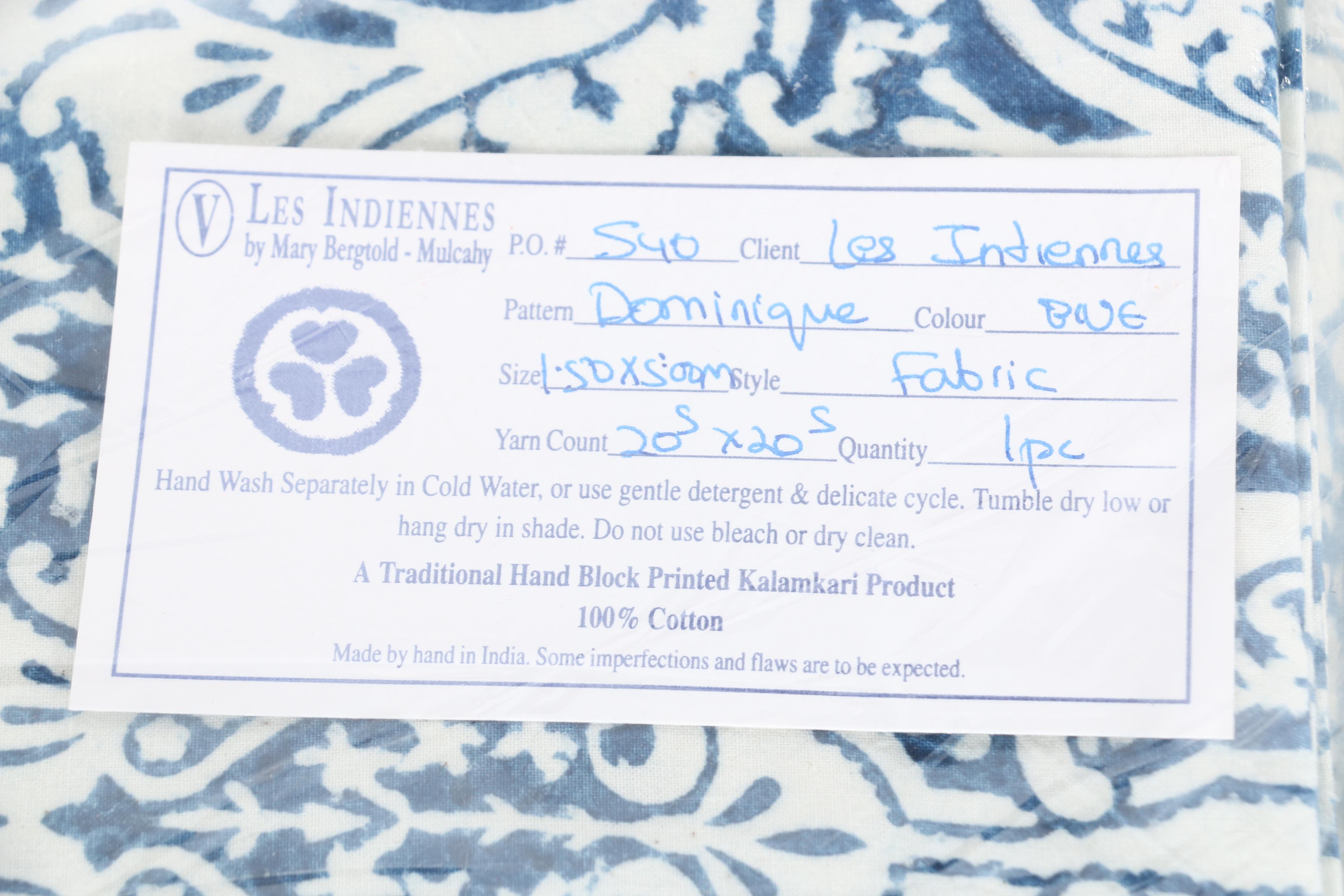 Les Indiennes Textiles and Samuel & Sons Tassel Fringe