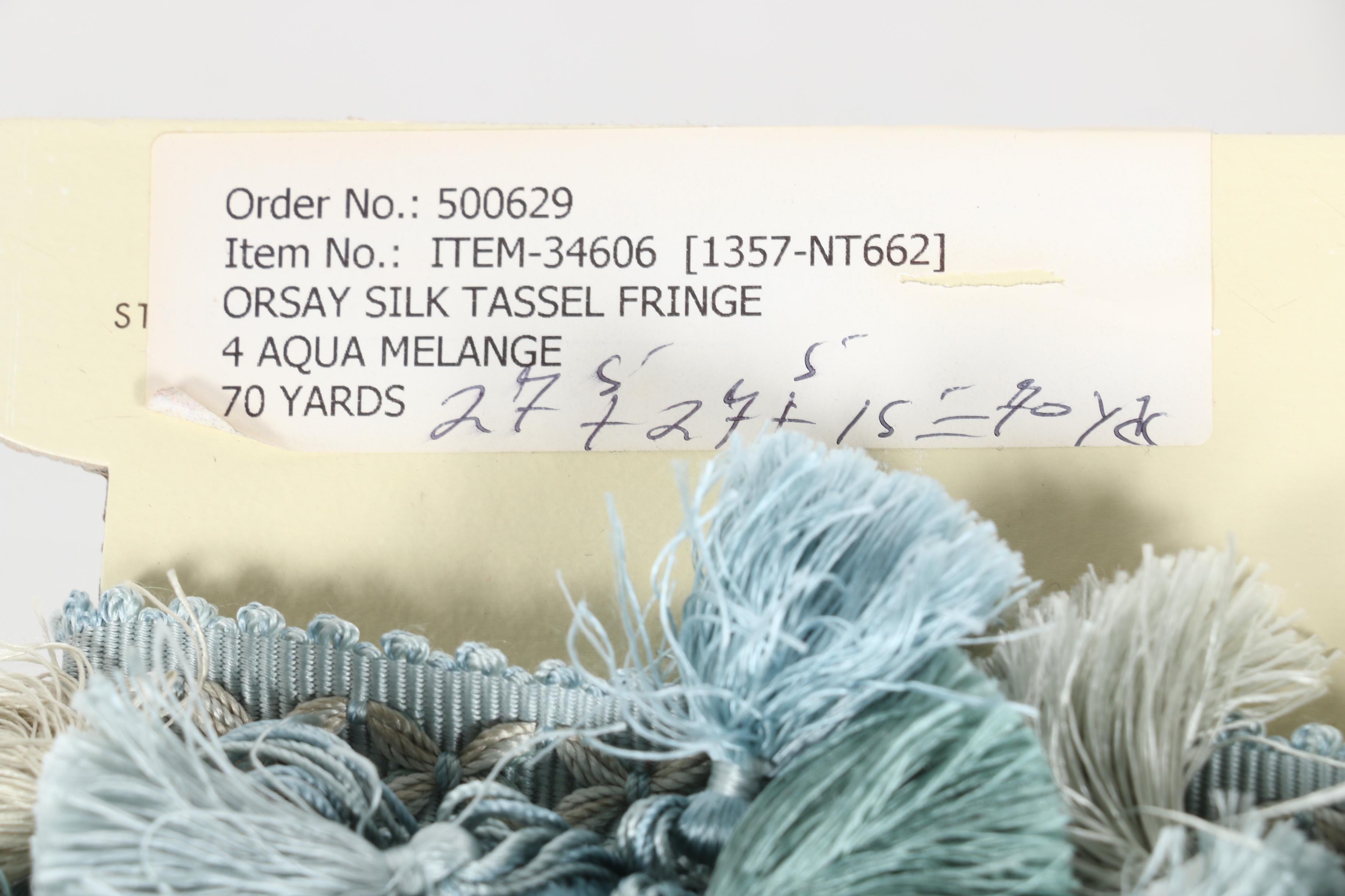 Les Indiennes Textiles and Samuel & Sons Tassel Fringe