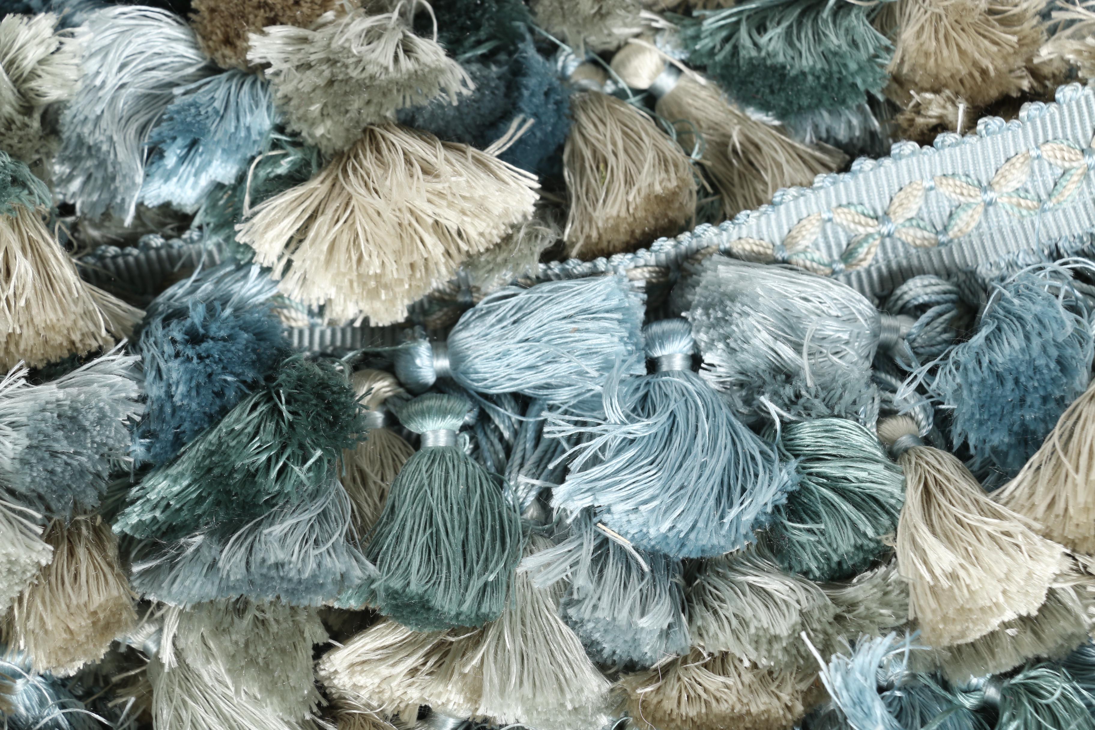 Les Indiennes Textiles and Samuel & Sons Tassel Fringe