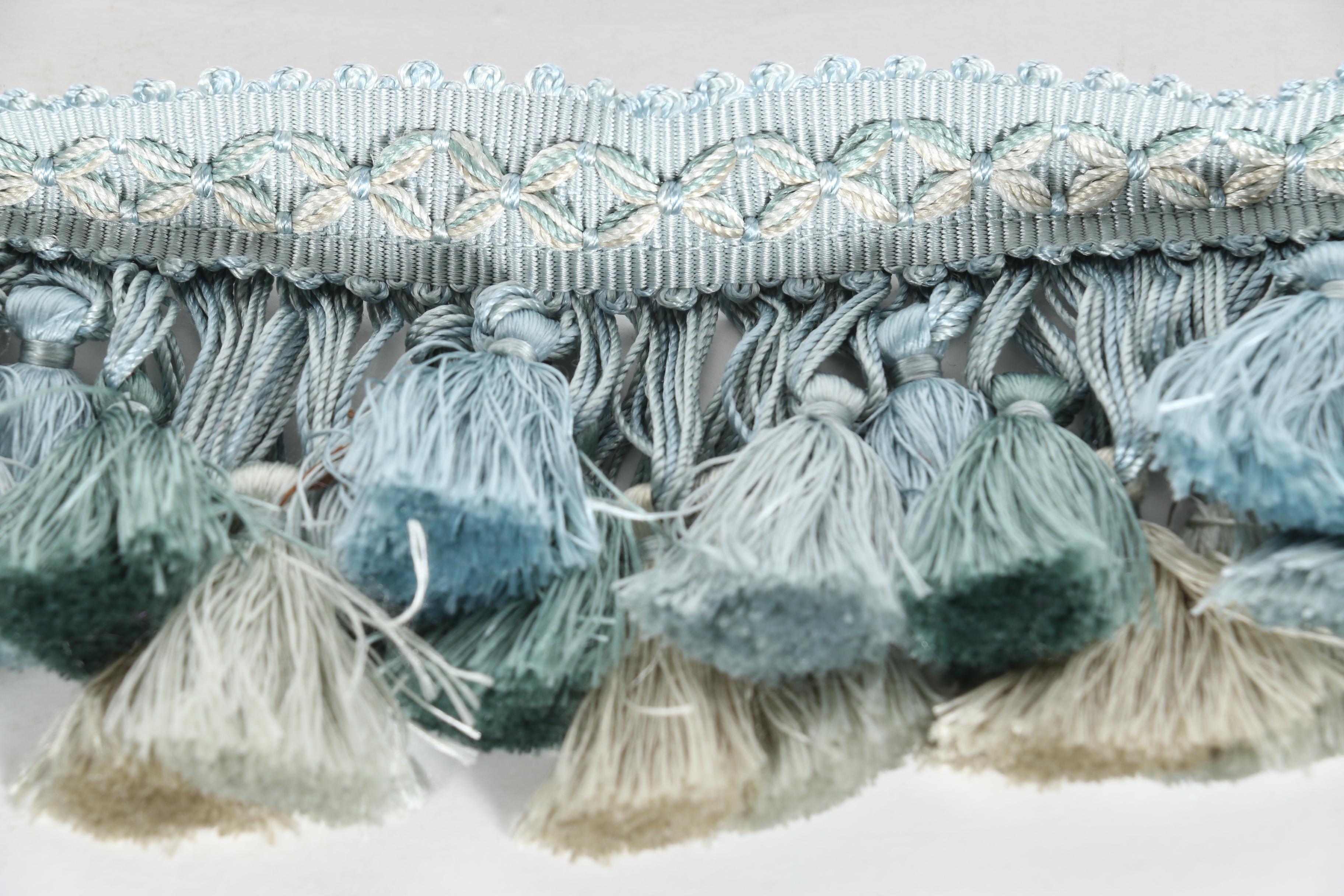 Les Indiennes Textiles and Samuel & Sons Tassel Fringe