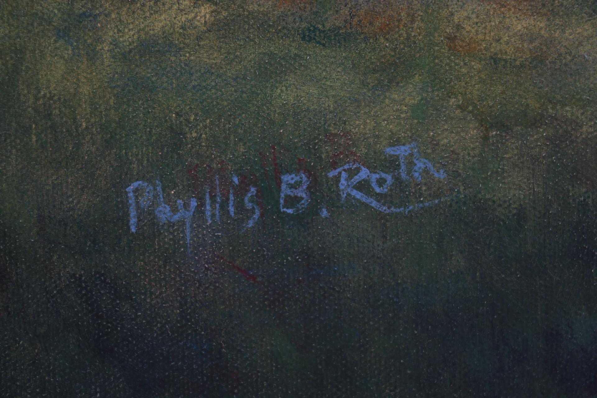 Phyllis B Roth Oil Painting of Rolling Countryside