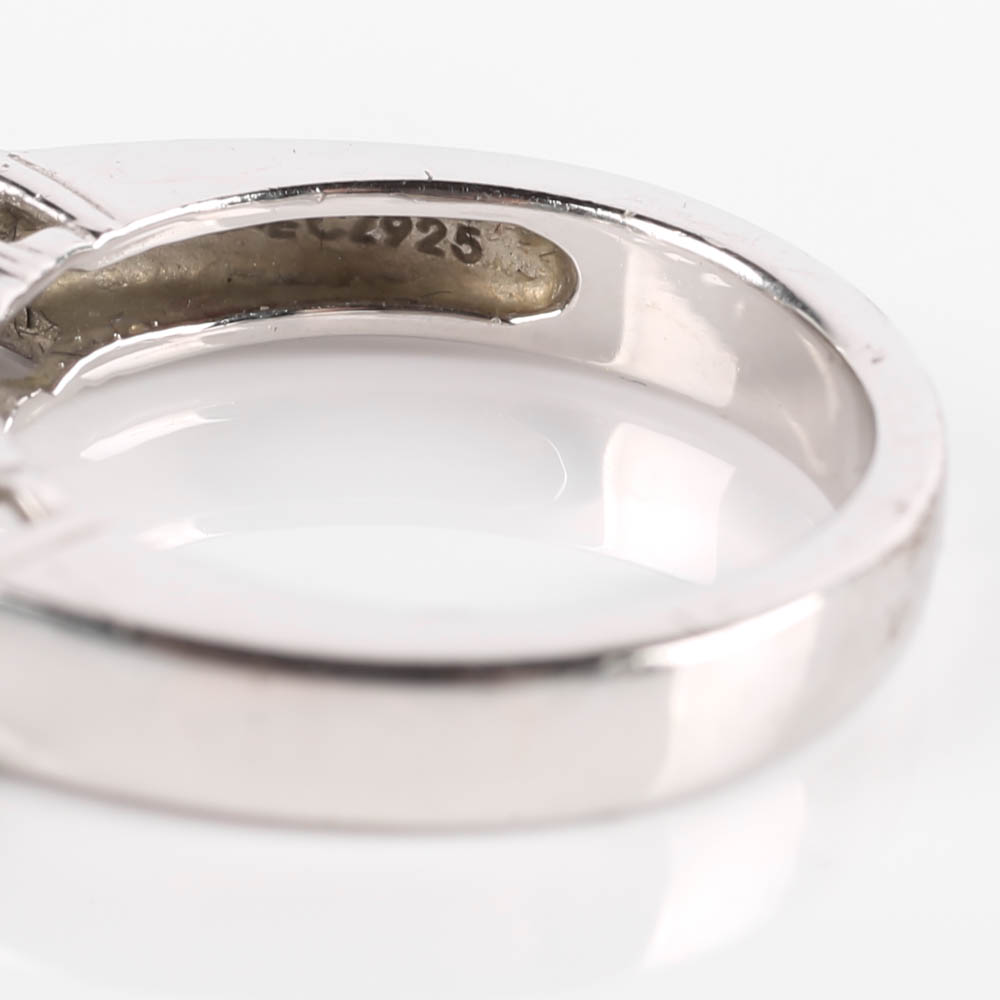 Sterling Silver Five Stone Band