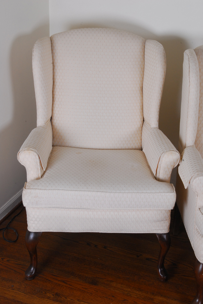 Pair of Wingback Chairs by Pembrook Chair Corp.