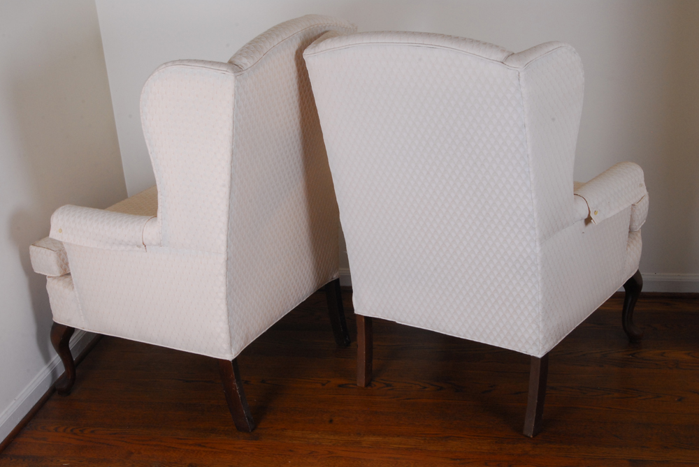 Pair of Wingback Chairs by Pembrook Chair Corp.