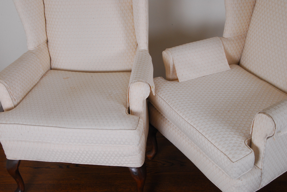 Pair of Wingback Chairs by Pembrook Chair Corp.