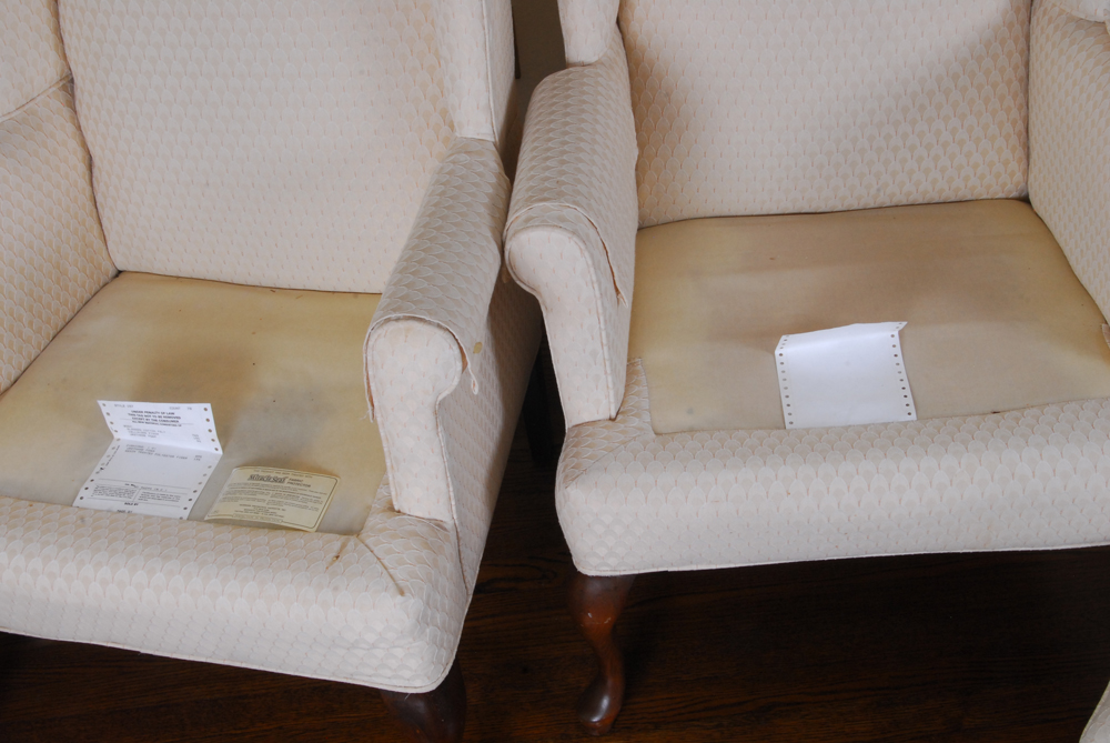 Pair of Wingback Chairs by Pembrook Chair Corp.