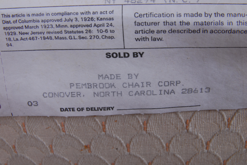 Pair of Wingback Chairs by Pembrook Chair Corp.