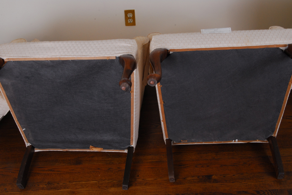 Pair of Wingback Chairs by Pembrook Chair Corp.