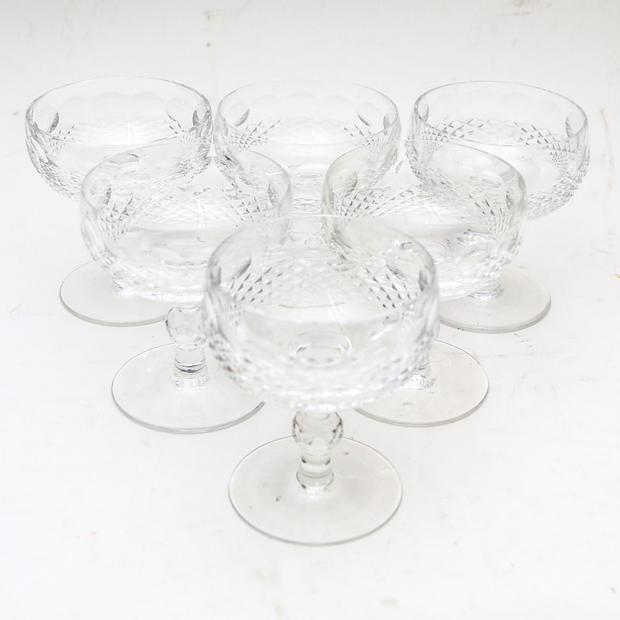 Set of Waterford Crystal Champagne Glasses