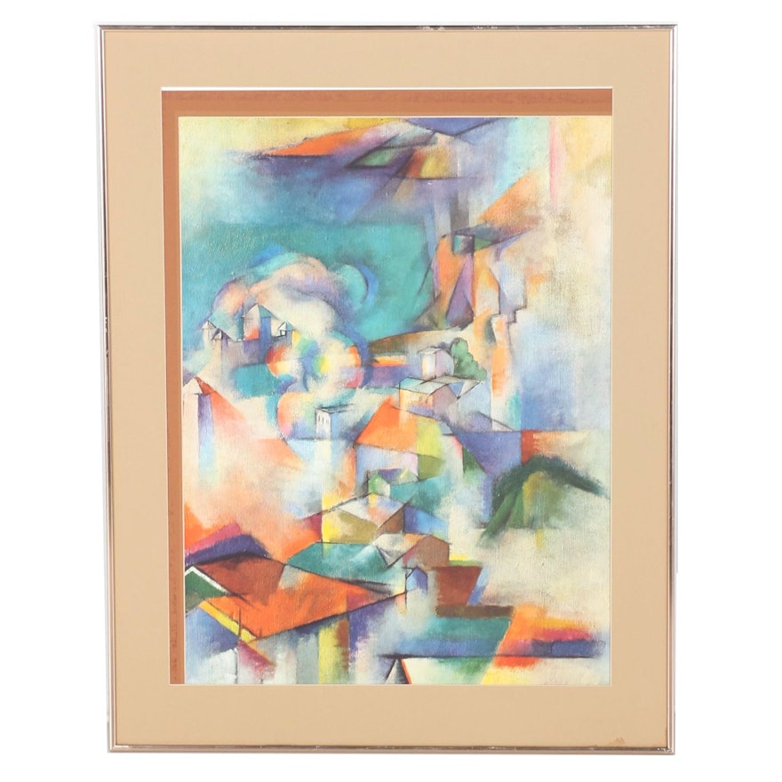 Giclee Print of Abstract Village After Stanton Macdonald-Wright