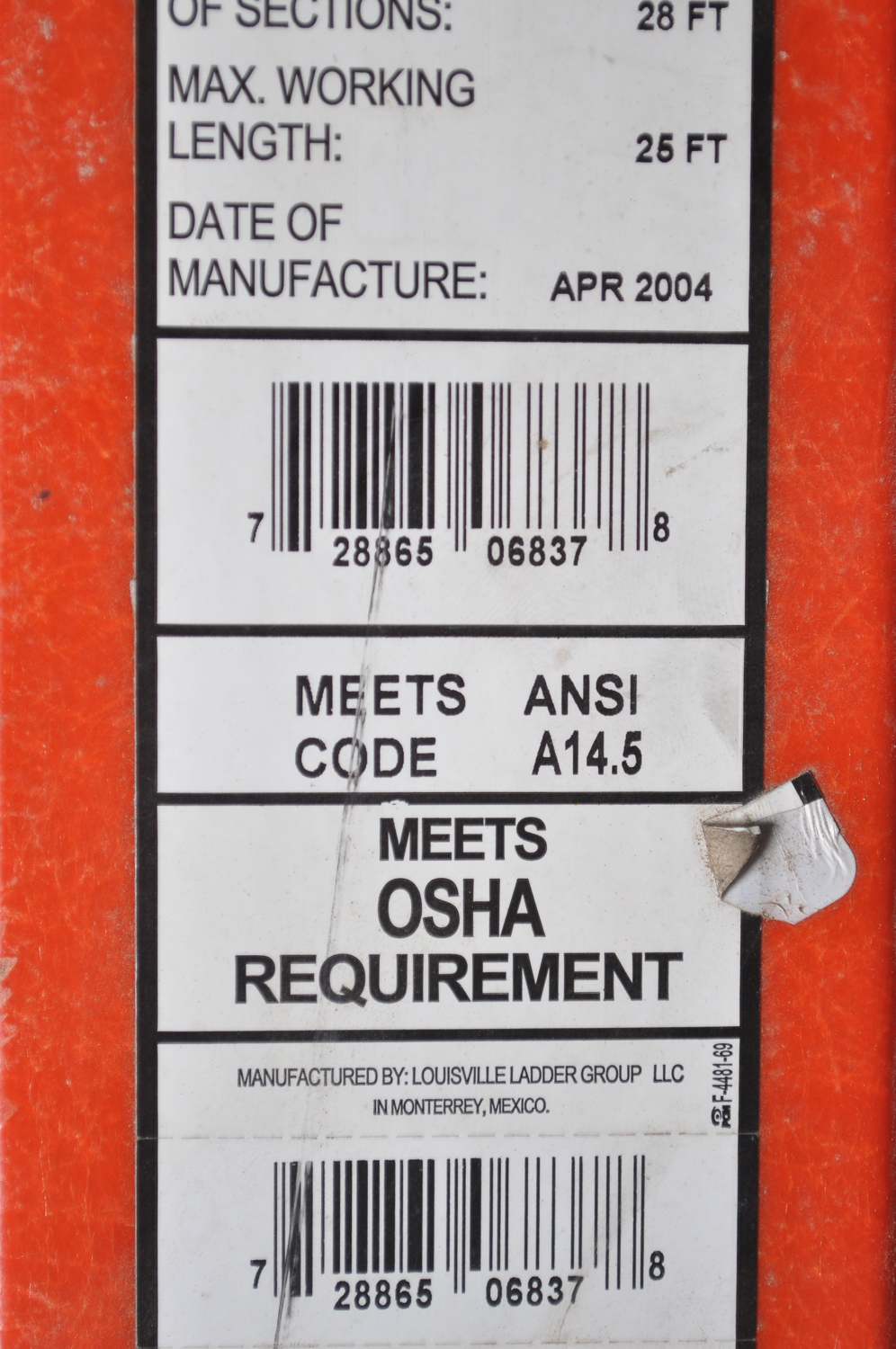 Louisville 28' Metal Sliding Ladder