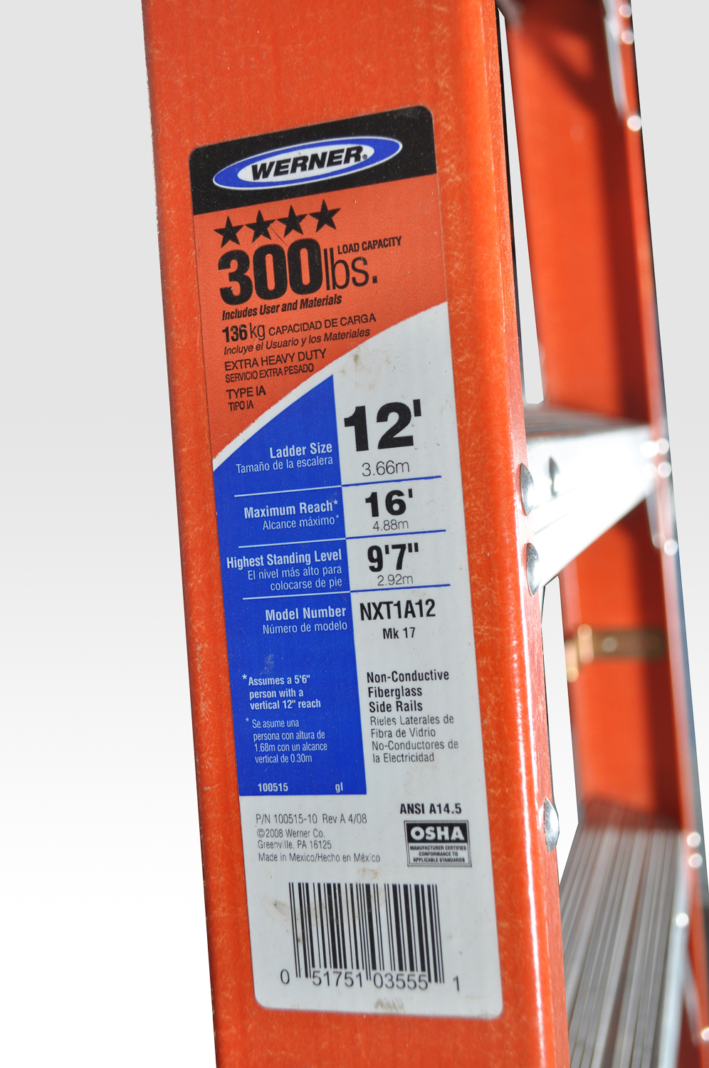 Werner 12' Metal Folding Ladder