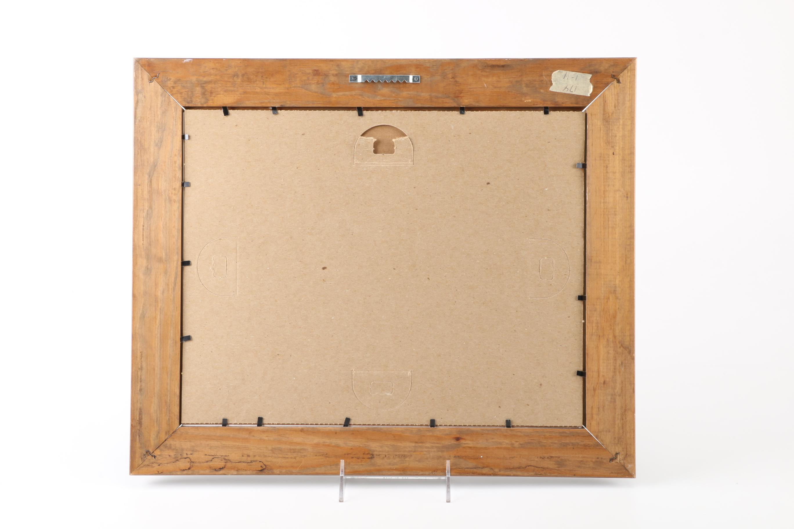 1995 Petra Klas Watercolor of a Winter Landscape