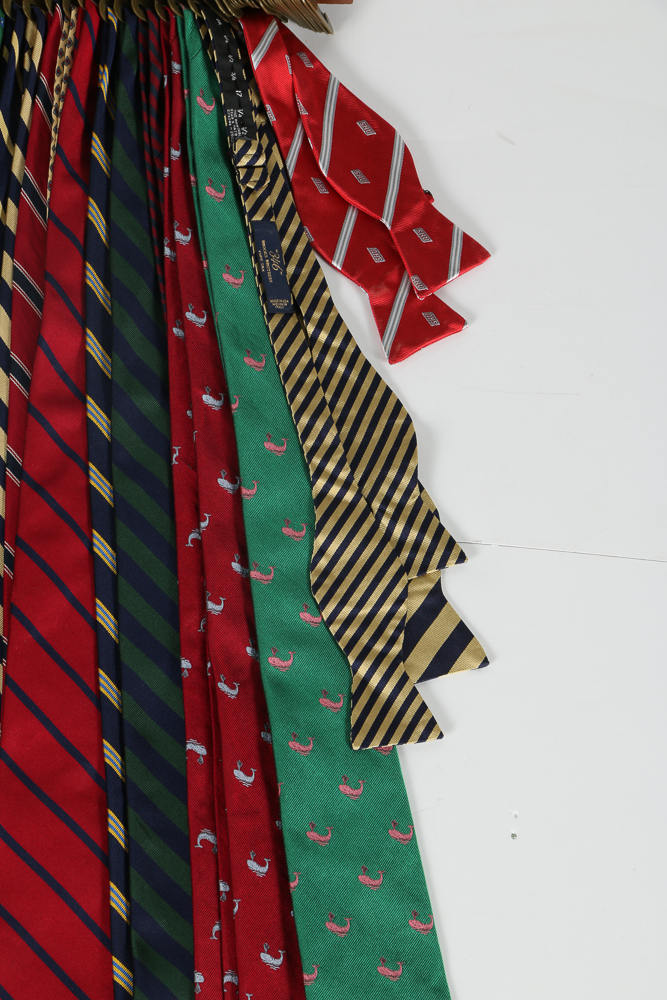 Brooks Brothers Neckties and Bowties with Tie Hanger