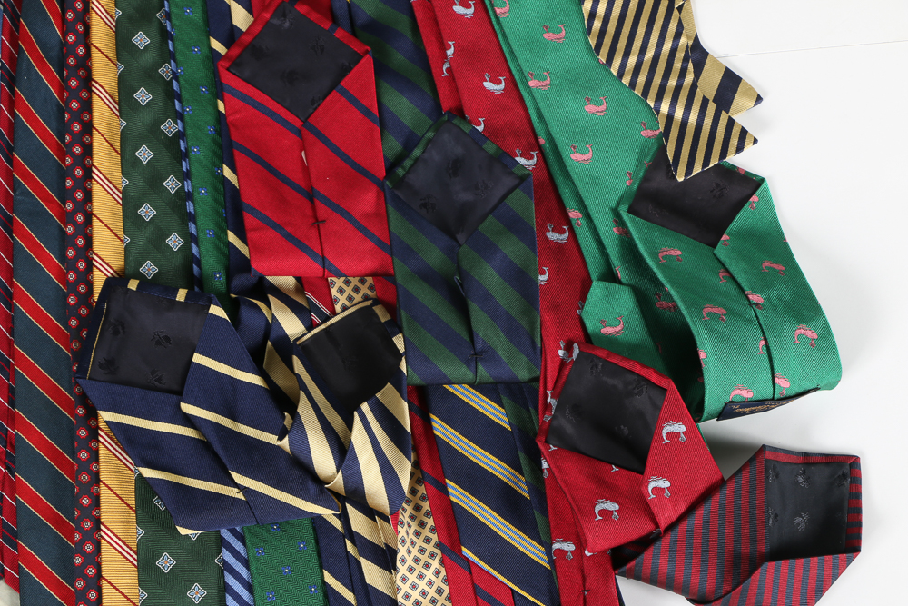 Brooks Brothers Neckties and Bowties with Tie Hanger