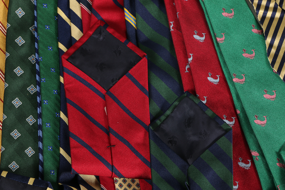Brooks Brothers Neckties and Bowties with Tie Hanger