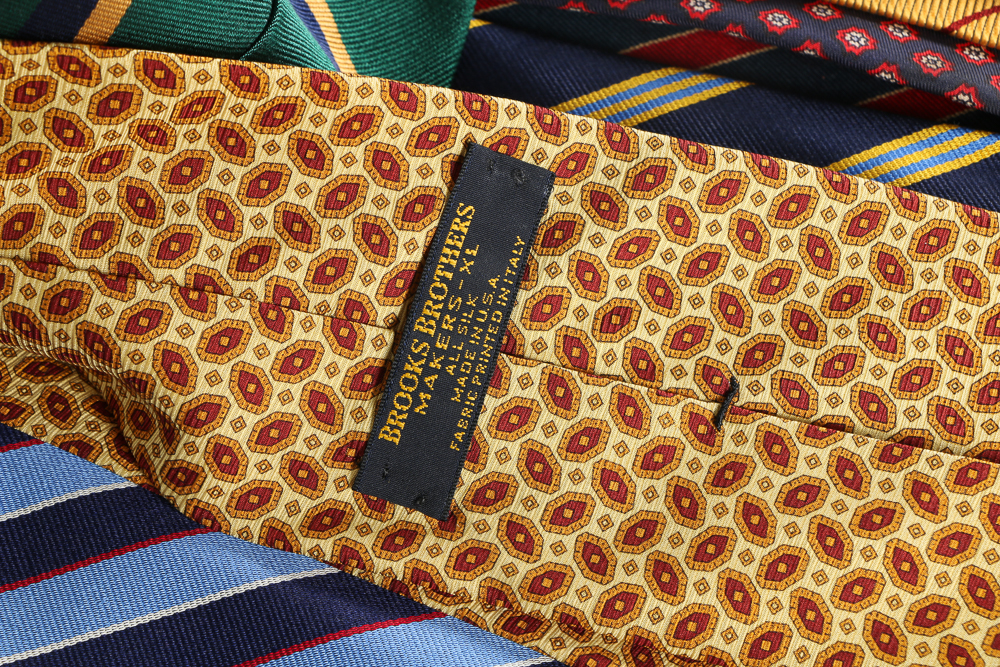 Brooks Brothers Neckties and Bowties with Tie Hanger
