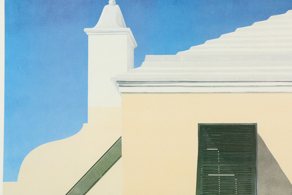 Michael Swan Offset Lithograph of a Building