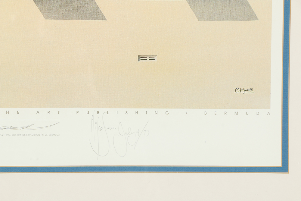 Michael Swan Offset Lithograph of a Building