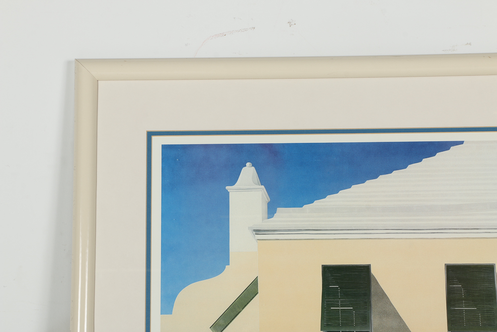 Michael Swan Offset Lithograph of a Building