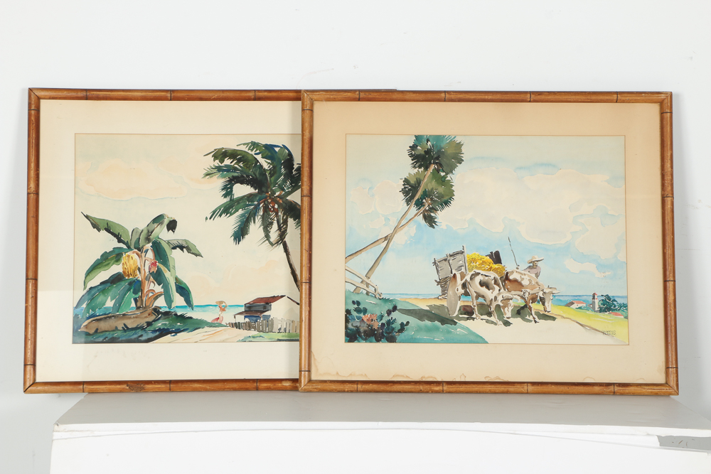 Crawford Parker Watercolors of Oceanside Landscapes