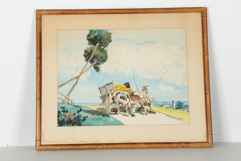 Crawford Parker Watercolors of Oceanside Landscapes