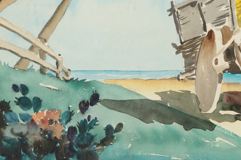 Crawford Parker Watercolors of Oceanside Landscapes
