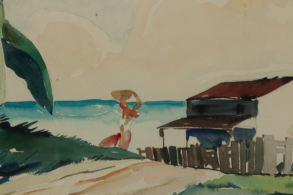 Crawford Parker Watercolors of Oceanside Landscapes