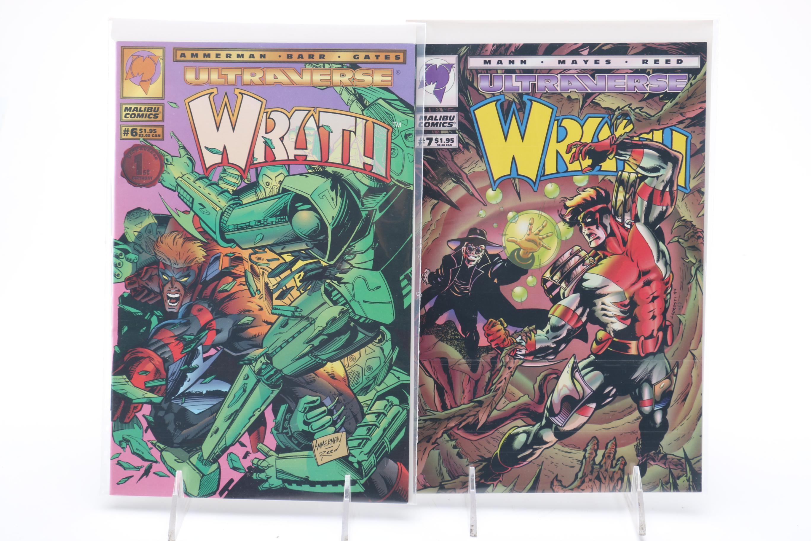 Modern Age Malibu "Ultraverse" Comics Including "Wrath" and "Warstrike"