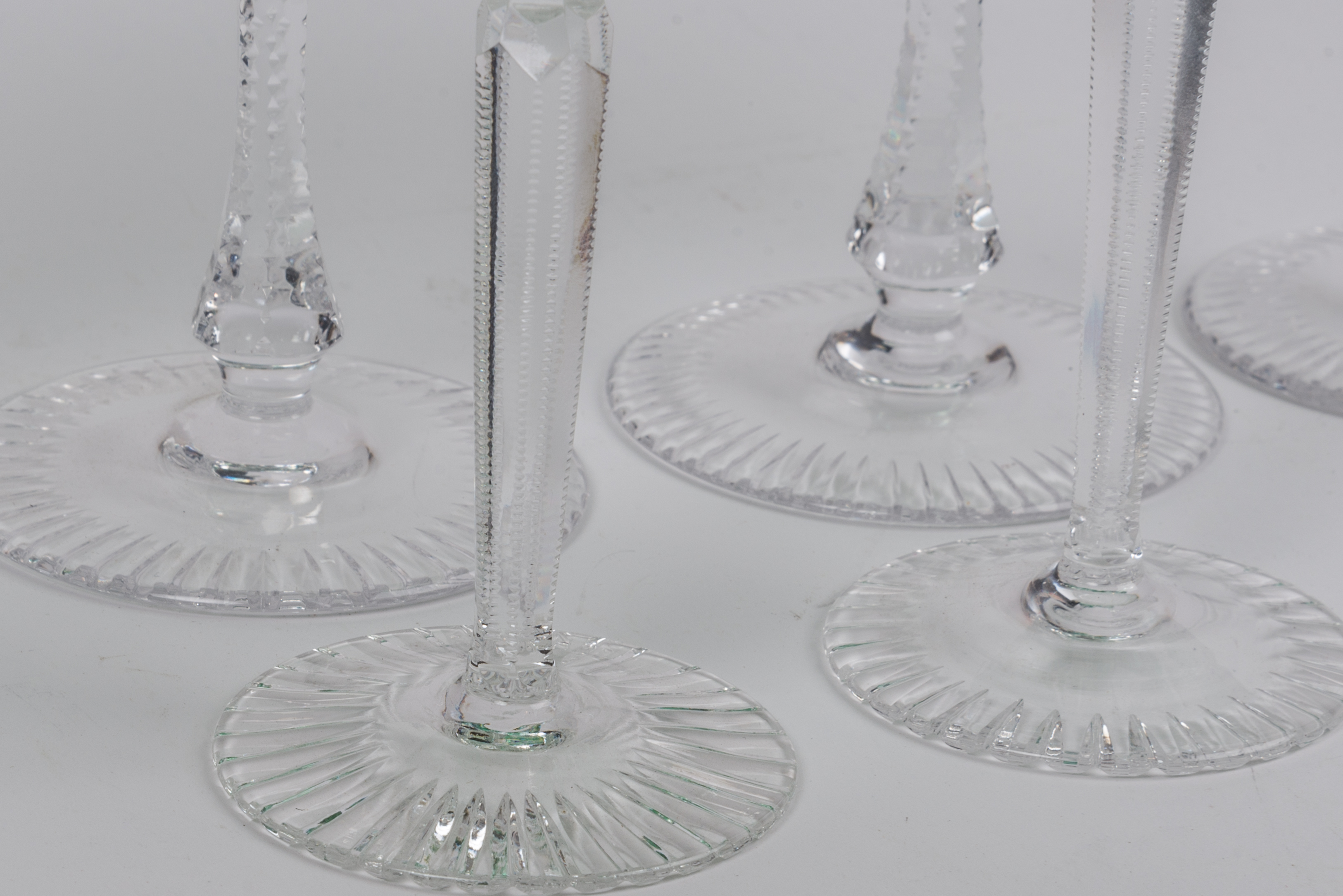 Vintage Bohemian Emerald Green Crystal Stemware