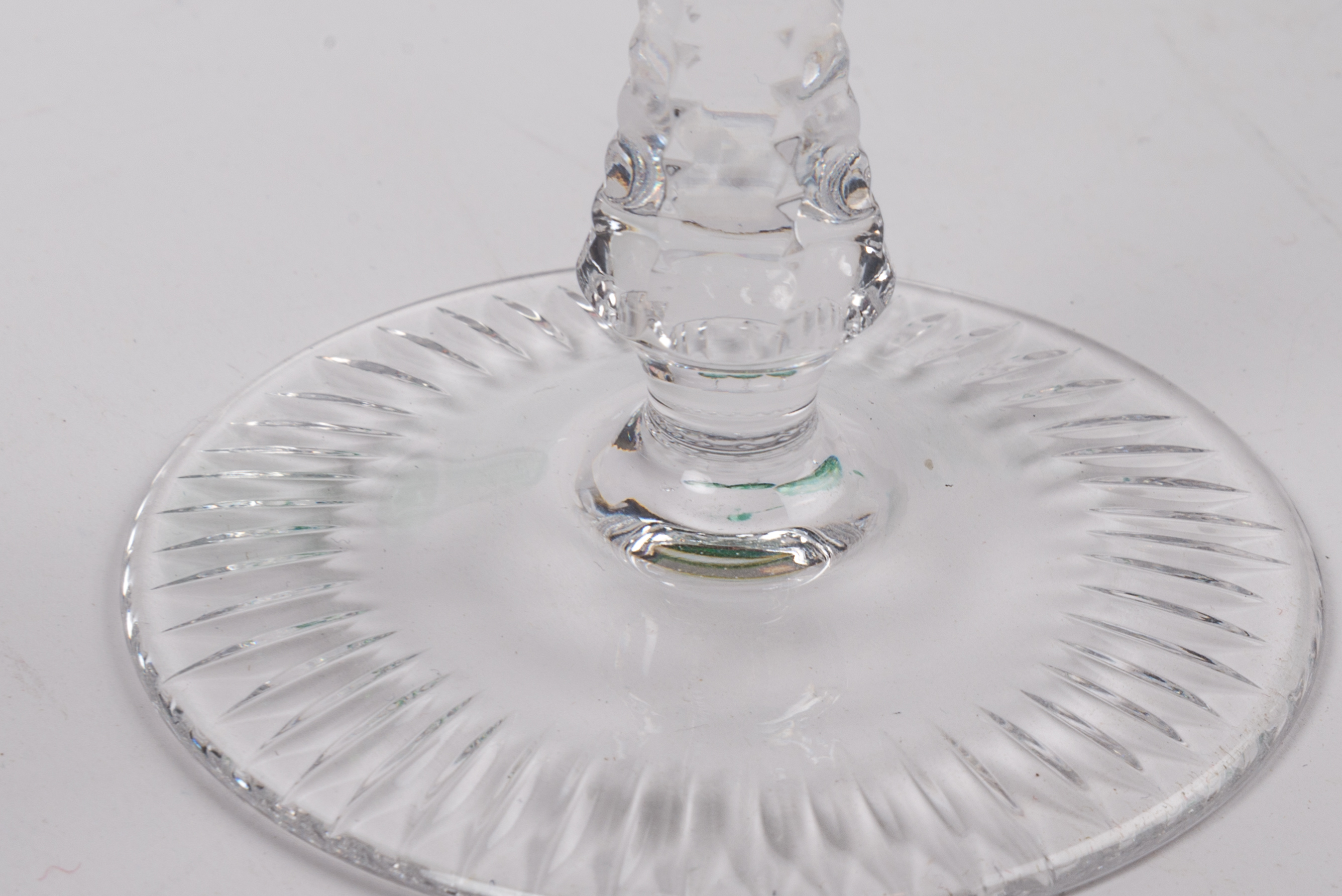 Vintage Bohemian Emerald Green Crystal Stemware