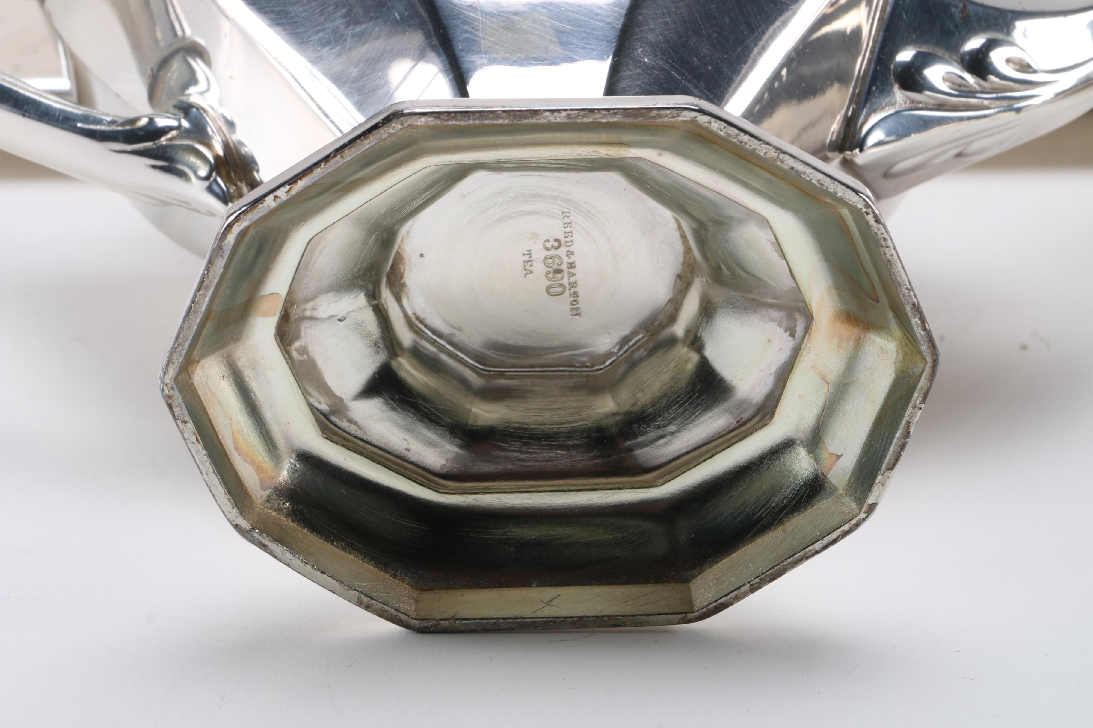 Reed & Barton "Sierra" Silver Plate Service Set With Tray