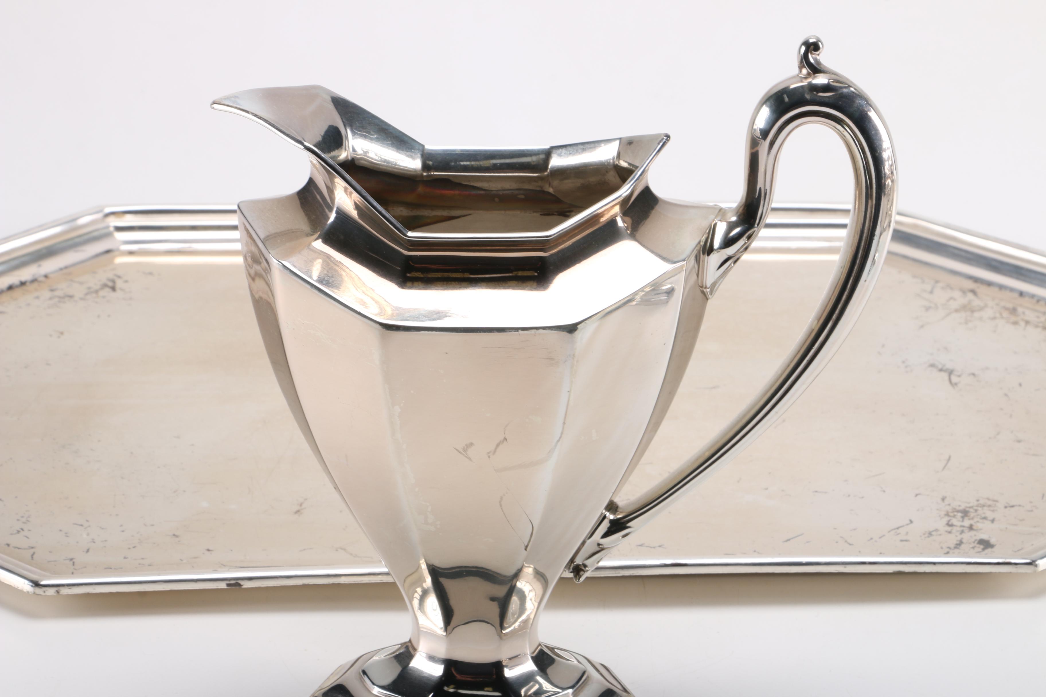 Reed & Barton "Sierra" Silver Plate Service Set With Tray