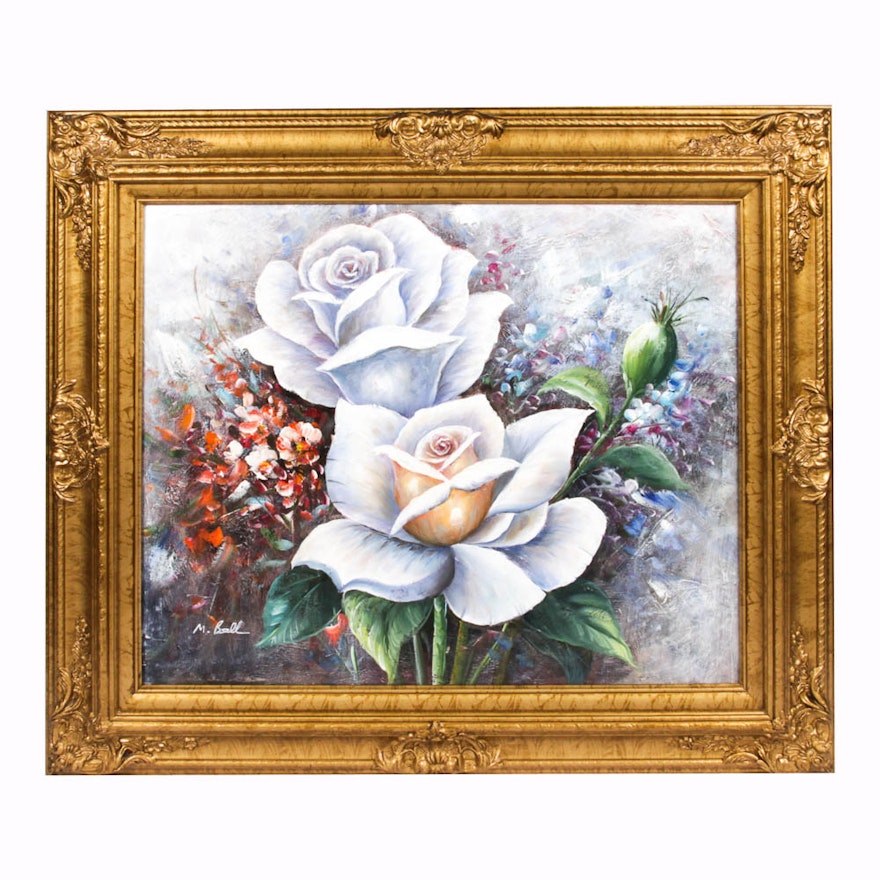 Original Signed Floral Painting