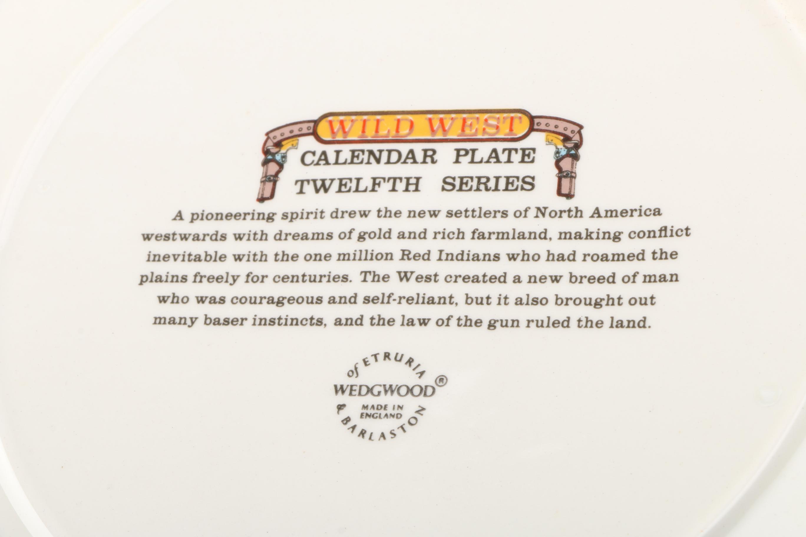 Wedgwood Calendar Plates