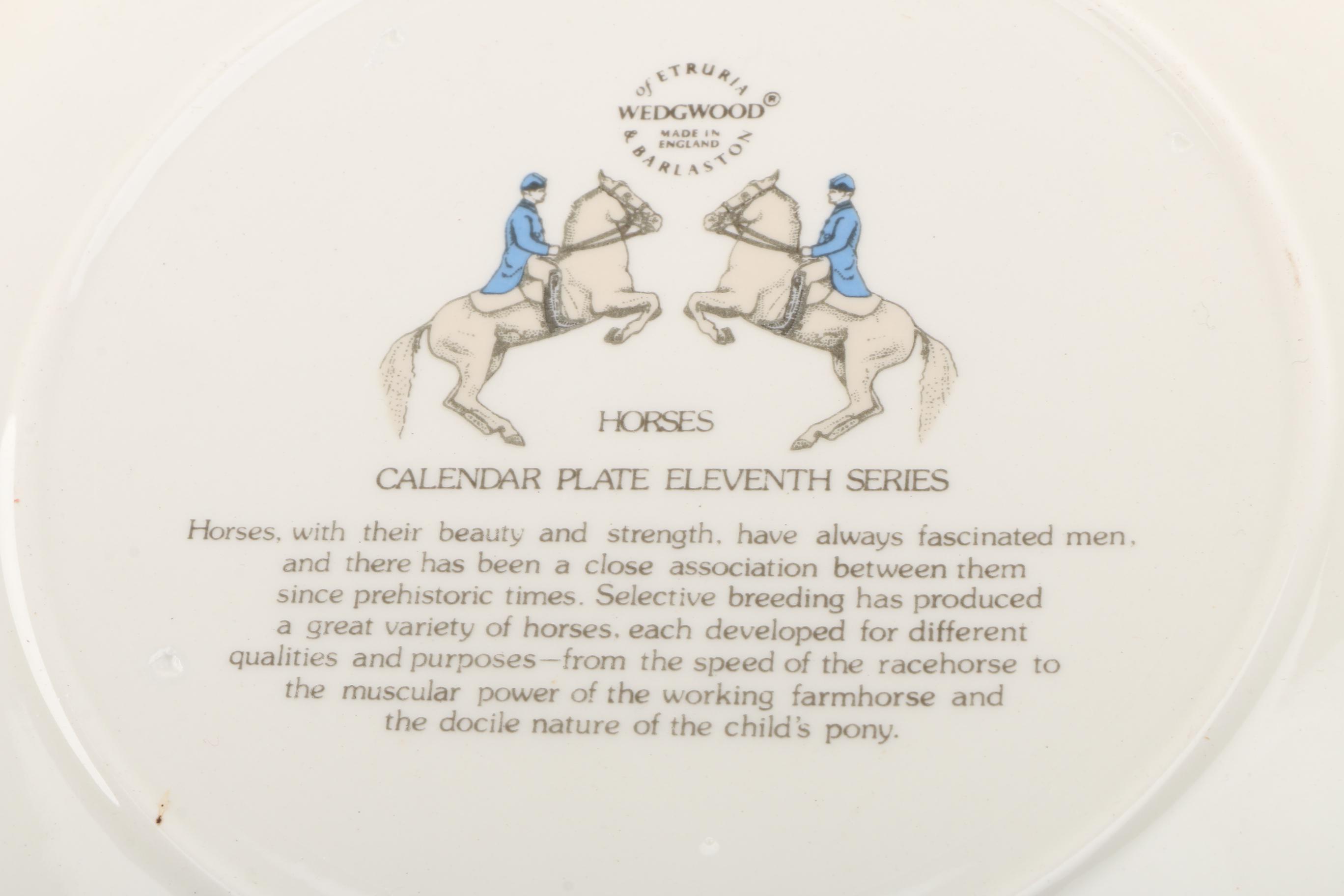 Wedgwood Calendar Plates