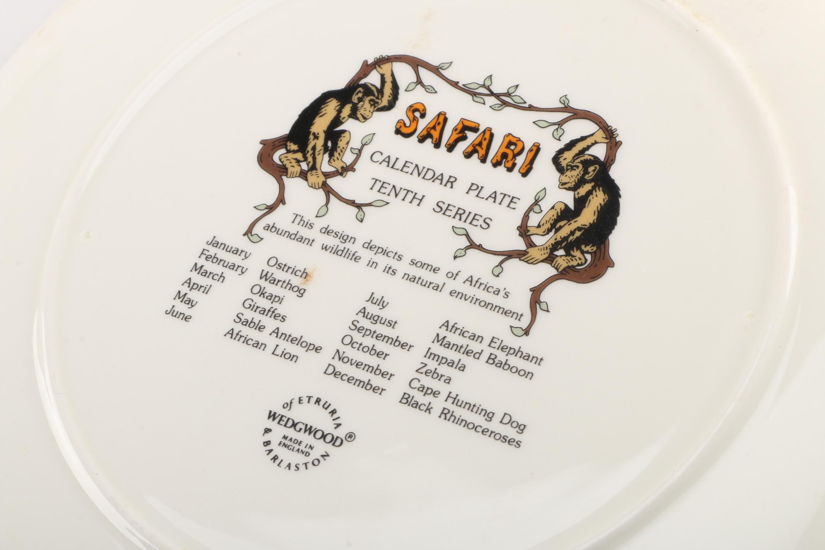 Wedgwood Calendar Plates