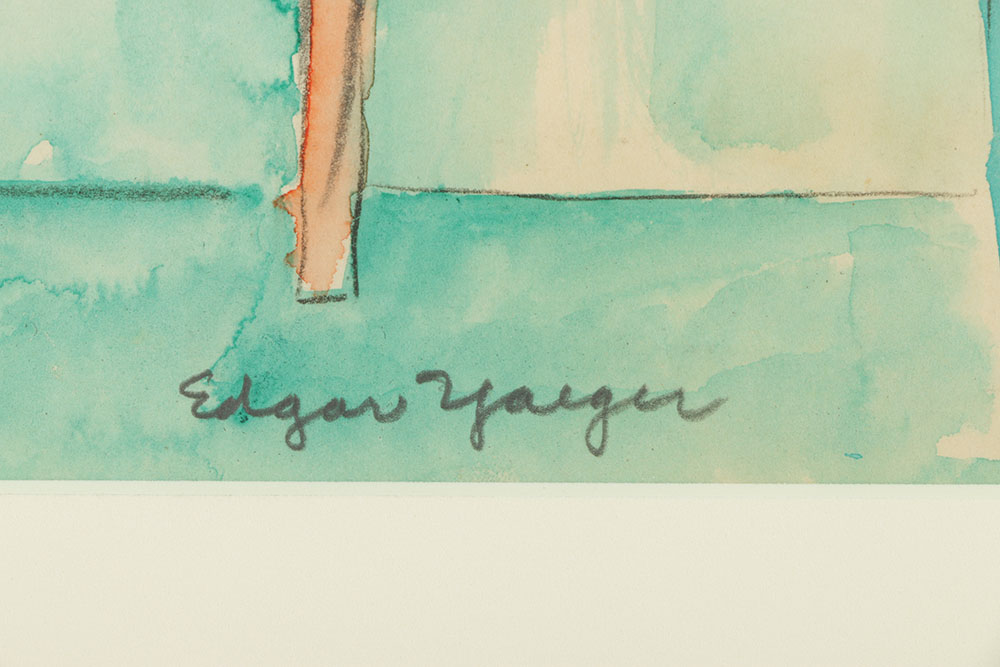 Edgar Yaeger Watercolor Painting Still Life