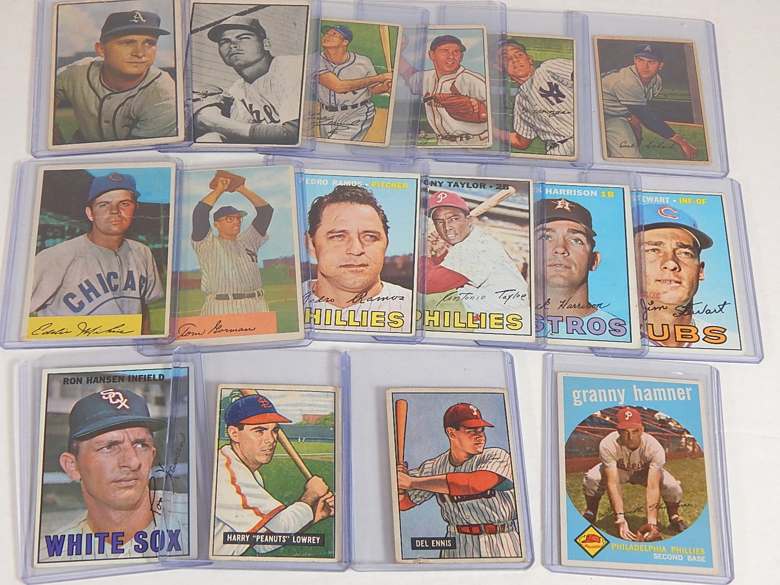 Large 1940s to 1960s TOPPS and Bowman Baseball Card Collection